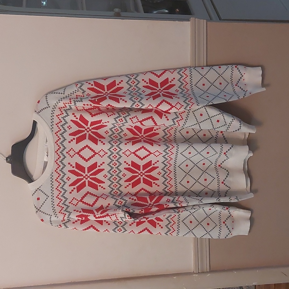 Mens Christmas Winter Snowflake Sweater Sz XL